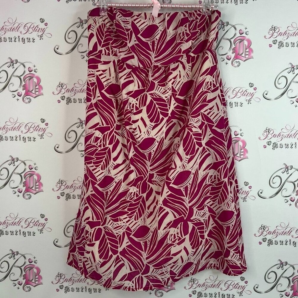American Eagle Outfitters dress or skirt Pink and Cream Skirt tropical